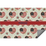 Americana Indoor / Outdoor Rug - 6'x8' w/ Name or Text