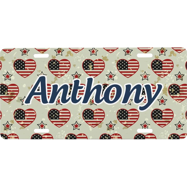 Custom Americana Front License Plate (Personalized)