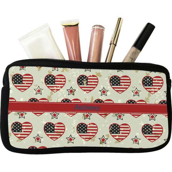 Custom Americana Makeup / Cosmetic Bag - Small (Personalized)