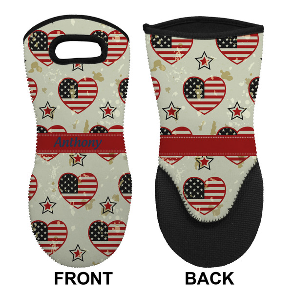 4th of July Neoprene Oven Mitt (Front & Back)
