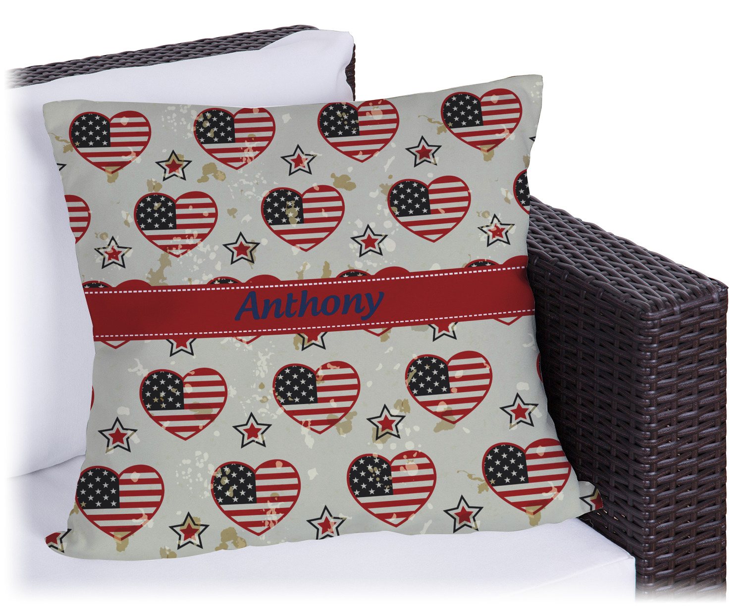 Americana Outdoor Pillow (Personalized) YouCustomizeIt
