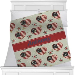Americana Minky Blanket - 40"x30" - Single Sided (Personalized)
