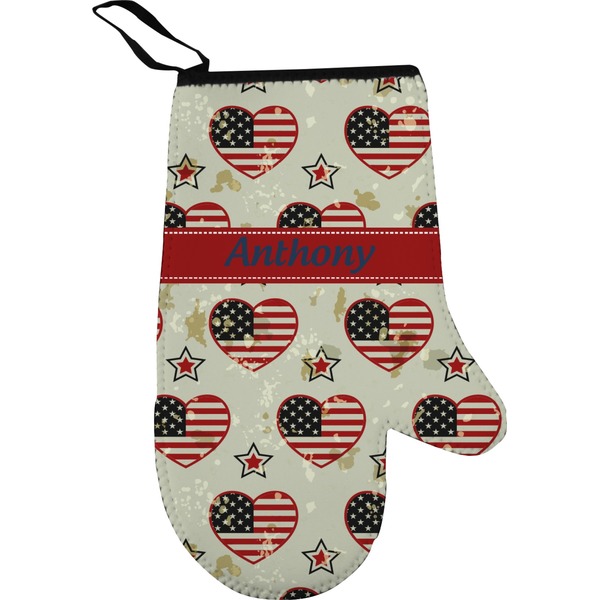 4th of July Personalized Oven Mitt