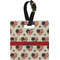 Americana Plastic Luggage Tag - Square w/ Name or Text
