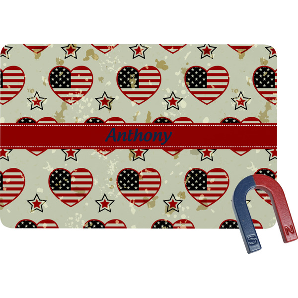 Custom Americana Rectangular Fridge Magnet (Personalized)