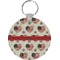 Americana Round Plastic Keychain (Personalized)