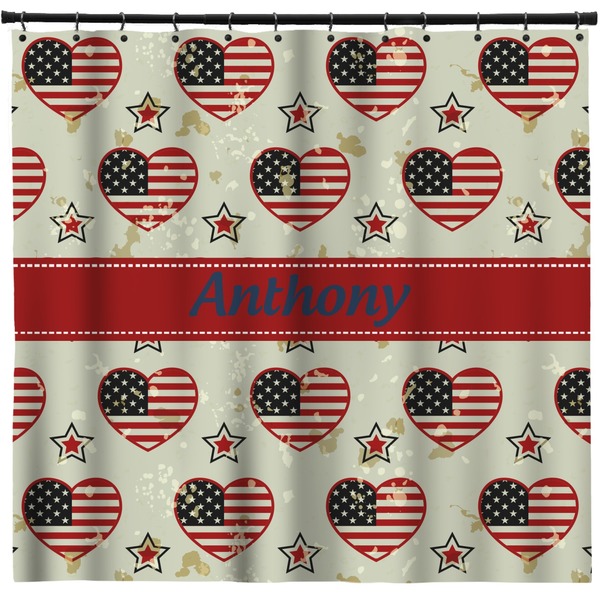 Custom Americana Shower Curtain - 71" x 74" (Personalized)