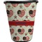 Americana Waste Basket - Double Sided (Black) (Personalized)