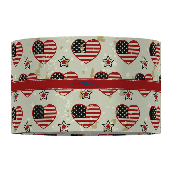 Americana 12" Drum Lampshade - FRONT (Fabric)