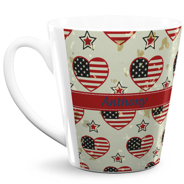 Custom Americana 12 Oz Latte Mug (Personalized)