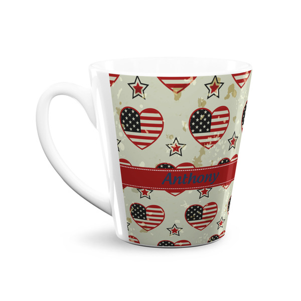 Americana 12 Oz Latte Mug - Front