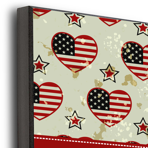 Americana 12x12 Wood Print - Closeup