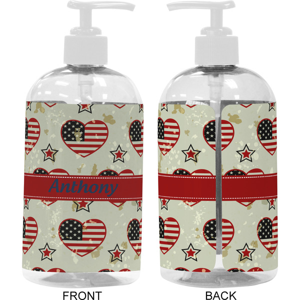 Americana 16 oz Plastic Liquid Dispenser- Approval- White