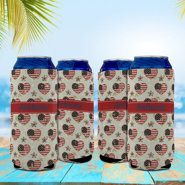 Americana 16oz Can Sleeve - Set of 4 - LIFESTYLE