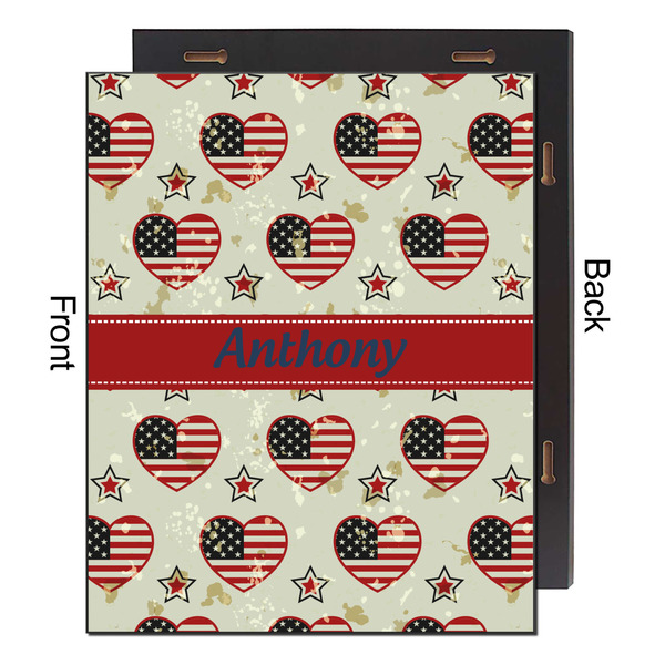 Americana 16x20 Wood Print - Front & Back View