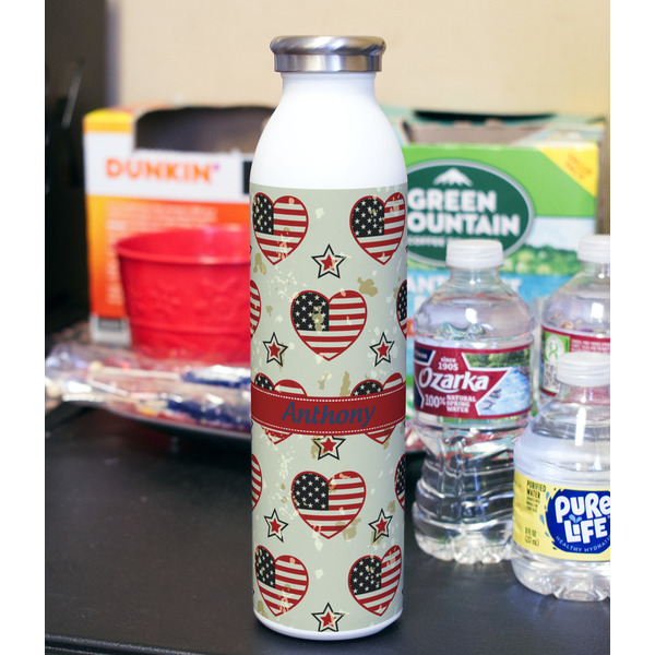 Americana 20oz Water Bottles - Full Print - In Context