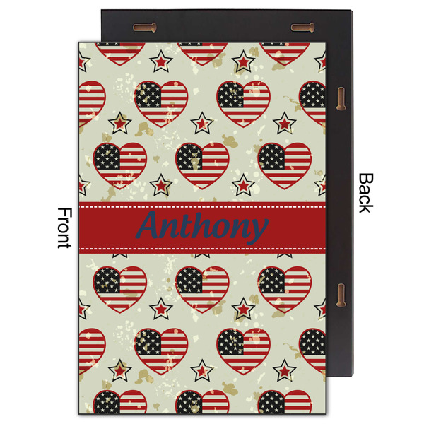 Americana 20x30 Wood Print - Front & Back View