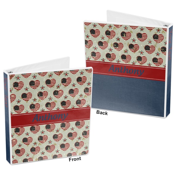 Americana 3-Ring Binder Front and Back