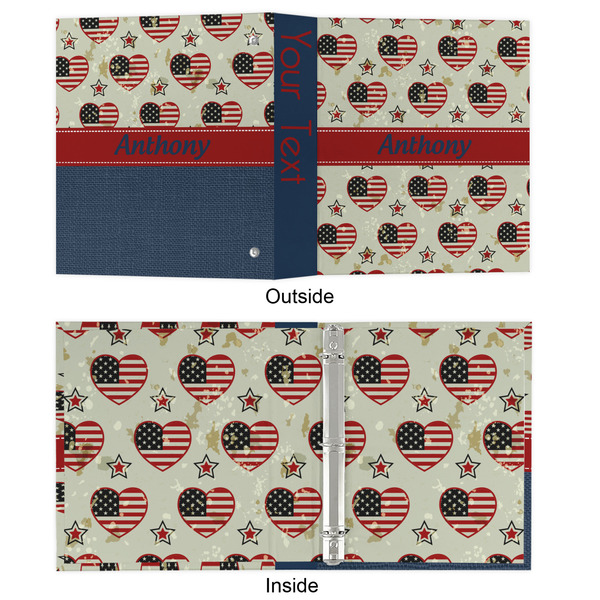 Americana 3 Ring Binders - Full Wrap - 1" - APPROVAL