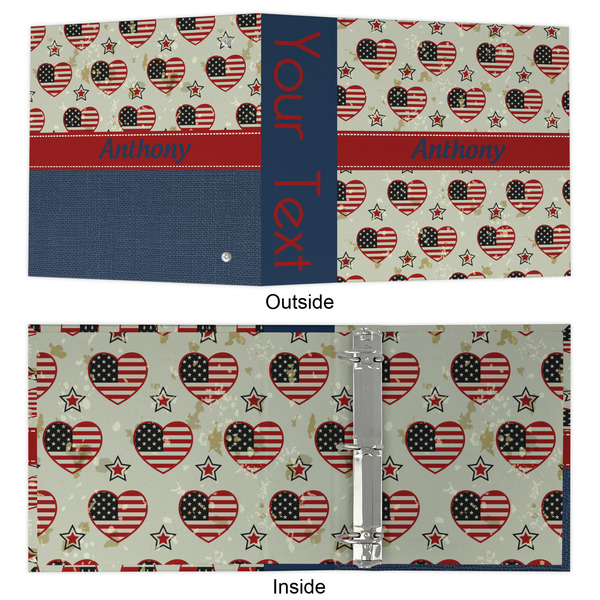 Americana 3 Ring Binders - Full Wrap - 2" - APPROVAL