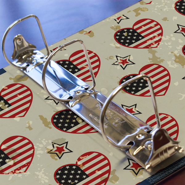 Americana 3 Ring Binders - Full Wrap - 2" - DETAIL