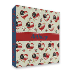 Americana 3 Ring Binder - Full Wrap - 2" (Personalized)