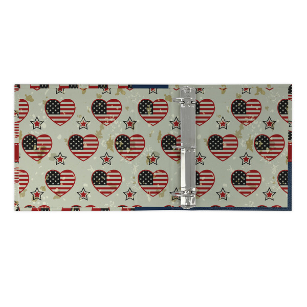 Americana 3 Ring Binders - Full Wrap - 2" - OPEN INSIDE
