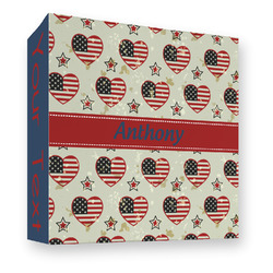 Americana 3 Ring Binder - Full Wrap - 3" (Personalized)