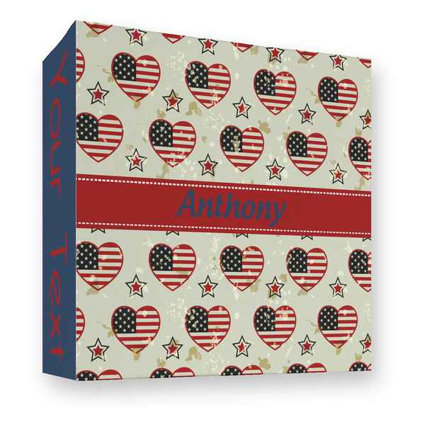 Custom Americana 3 Ring Binder - Full Wrap - 3" (Personalized)