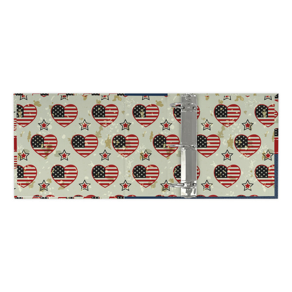 Americana 3 Ring Binders - Full Wrap - 3" - OPEN INSIDE