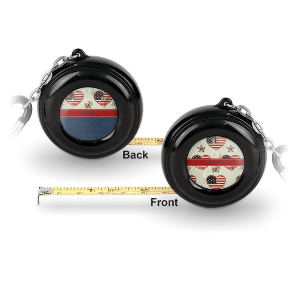 Americana 6-Ft Pocket Tape Measure with Carabiner Hook - Front and Back