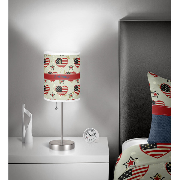 Americana 7 inch drum lamp shade - in room