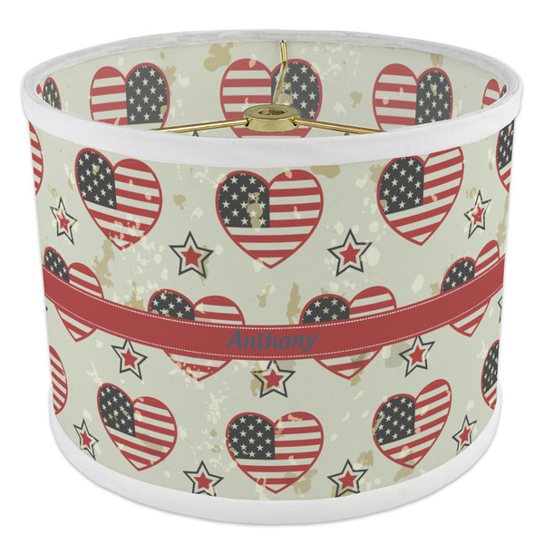 Americana 8" Drum Lampshade - ANGLE Poly-Film
