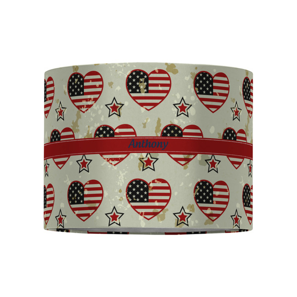 Americana 8" Drum Lampshade - FRONT (Fabric)