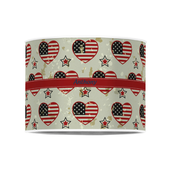 Americana 8" Drum Lampshade - FRONT (Poly Film)