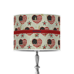 Americana 8" Drum Lamp Shade - Poly-film (Personalized)