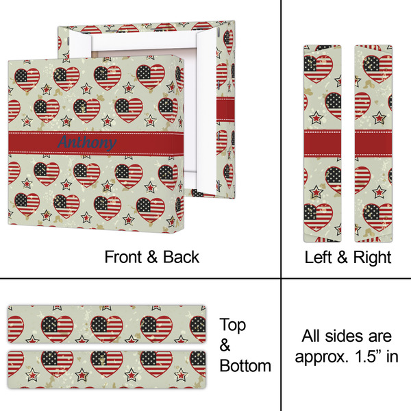 Americana 8x8 - Canvas Print - Approval