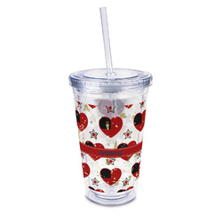 Americana 16oz Double Wall Acrylic Tumbler with Lid & Straw - Full Print (Personalized)