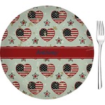 Americana Glass Appetizer / Dessert Plate 8" (Personalized)