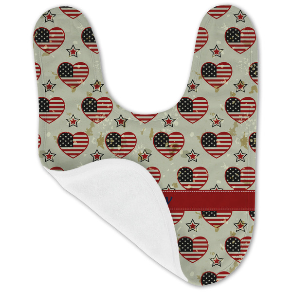 Americana Baby Bib - AFT folded