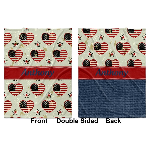 Americana Baby Blanket (Double Sided - Printed Front and Back)