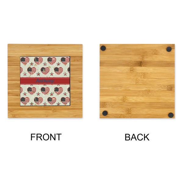 Americana Bamboo Trivet with 6" Tile - APPROVAL