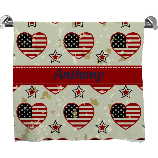 Custom Americana Bath Towel (Personalized)