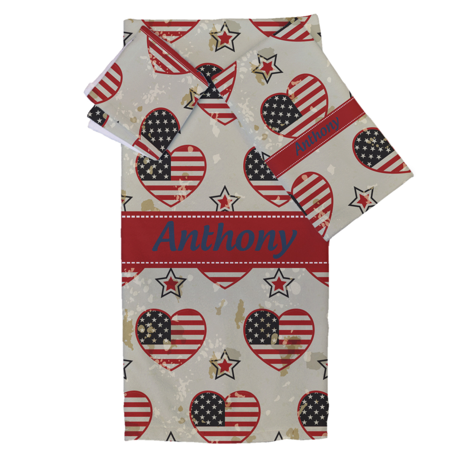 YouCustomizeIt Americana Bath Towel