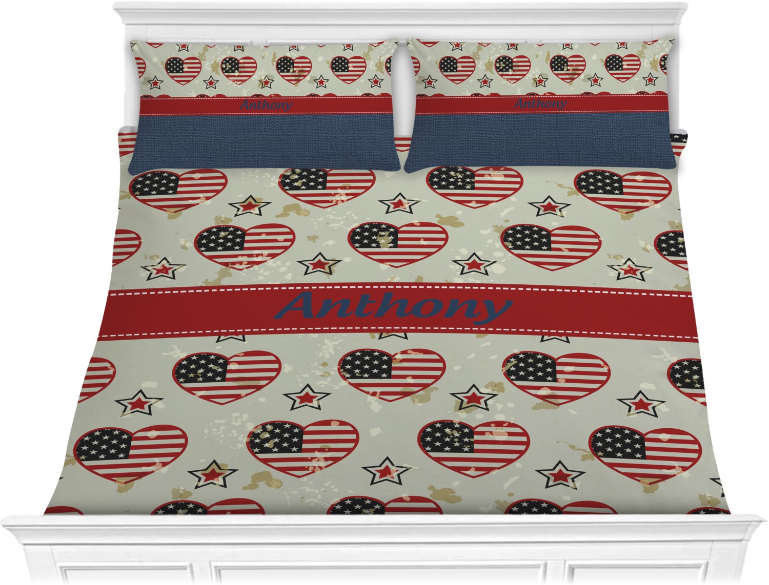 Custom Americana Comforter Set King (Personalized) YouCustomizeIt