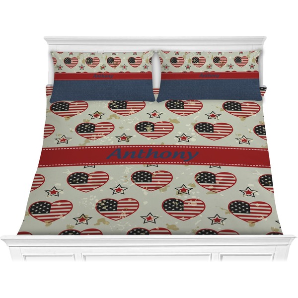 Custom Americana Comforter Set - King (Personalized)