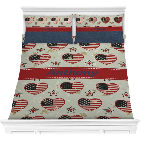 Custom Americana Comforter Set - Full / Queen (Personalized)