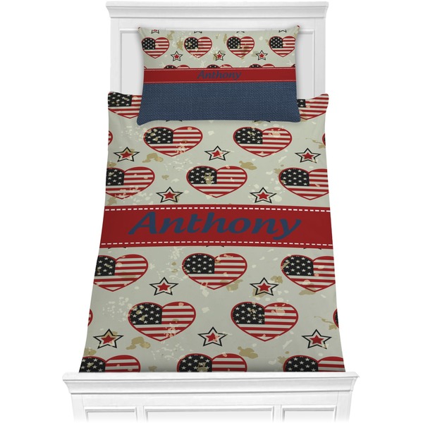 Custom Americana Comforter Set - Twin XL (Personalized)
