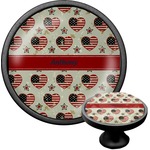 Americana Cabinet Knob (Black) (Personalized)