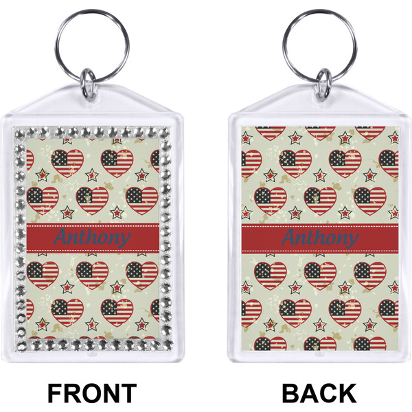 Americana Bling Keychain (Front + Back)